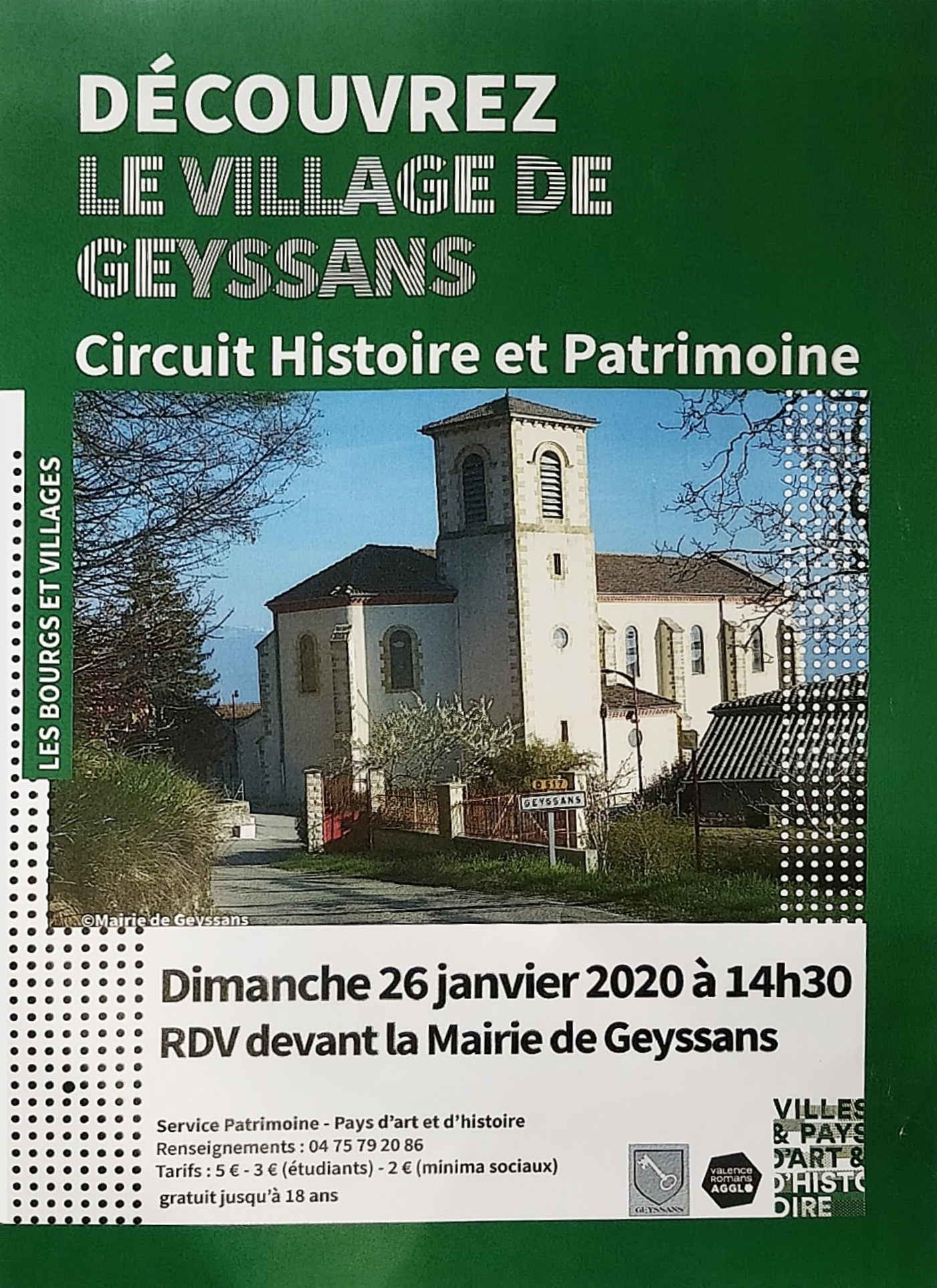 Circuit Histoire et Patrimoine 26 Janvier 2020